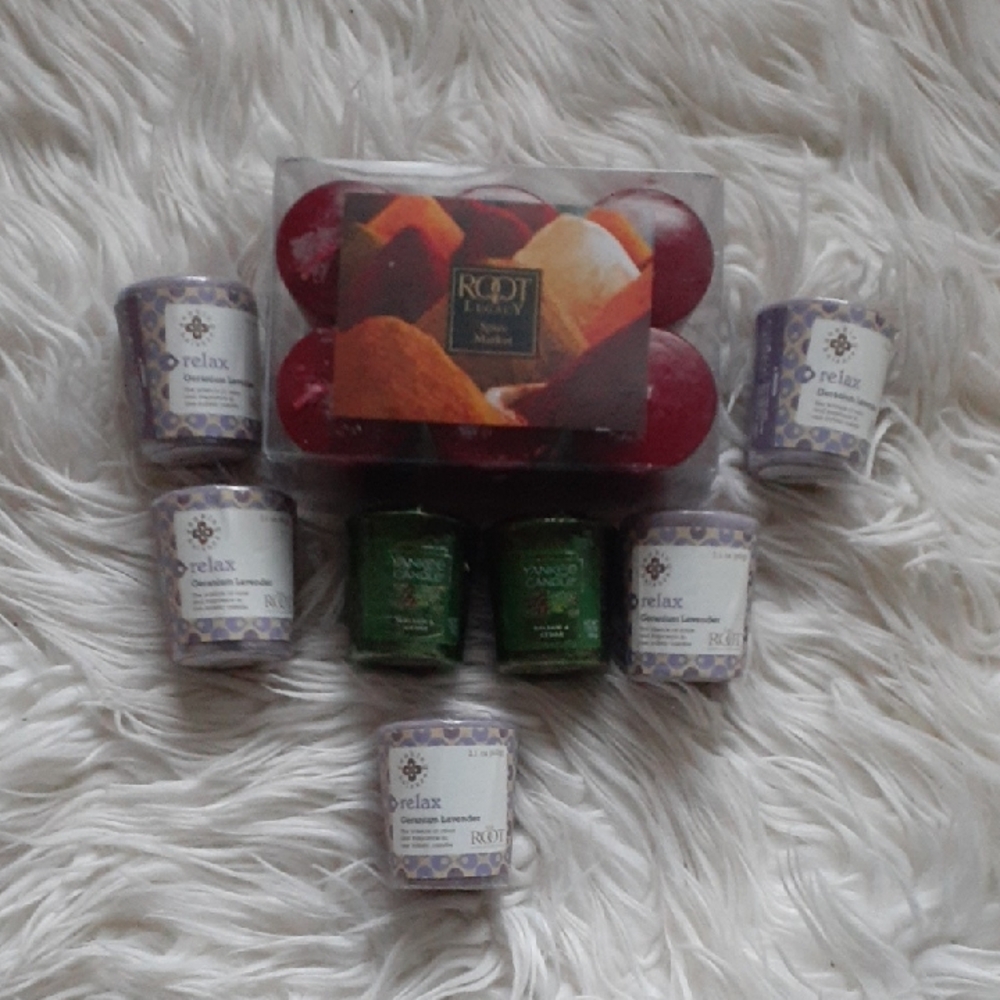 Bundle of 13 Root Legacy/Yankee Candle Mini Candles